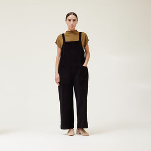 Corduroy Jumpsuit in Black