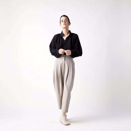 Tapered  Wool Pants