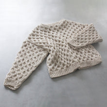 Load image into Gallery viewer, Waffle Cotton Sweater in Natural