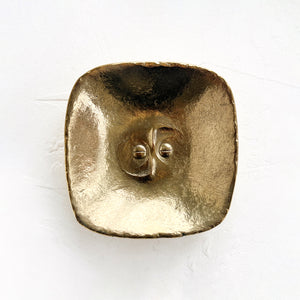 Japanese Brass Dish in Owl