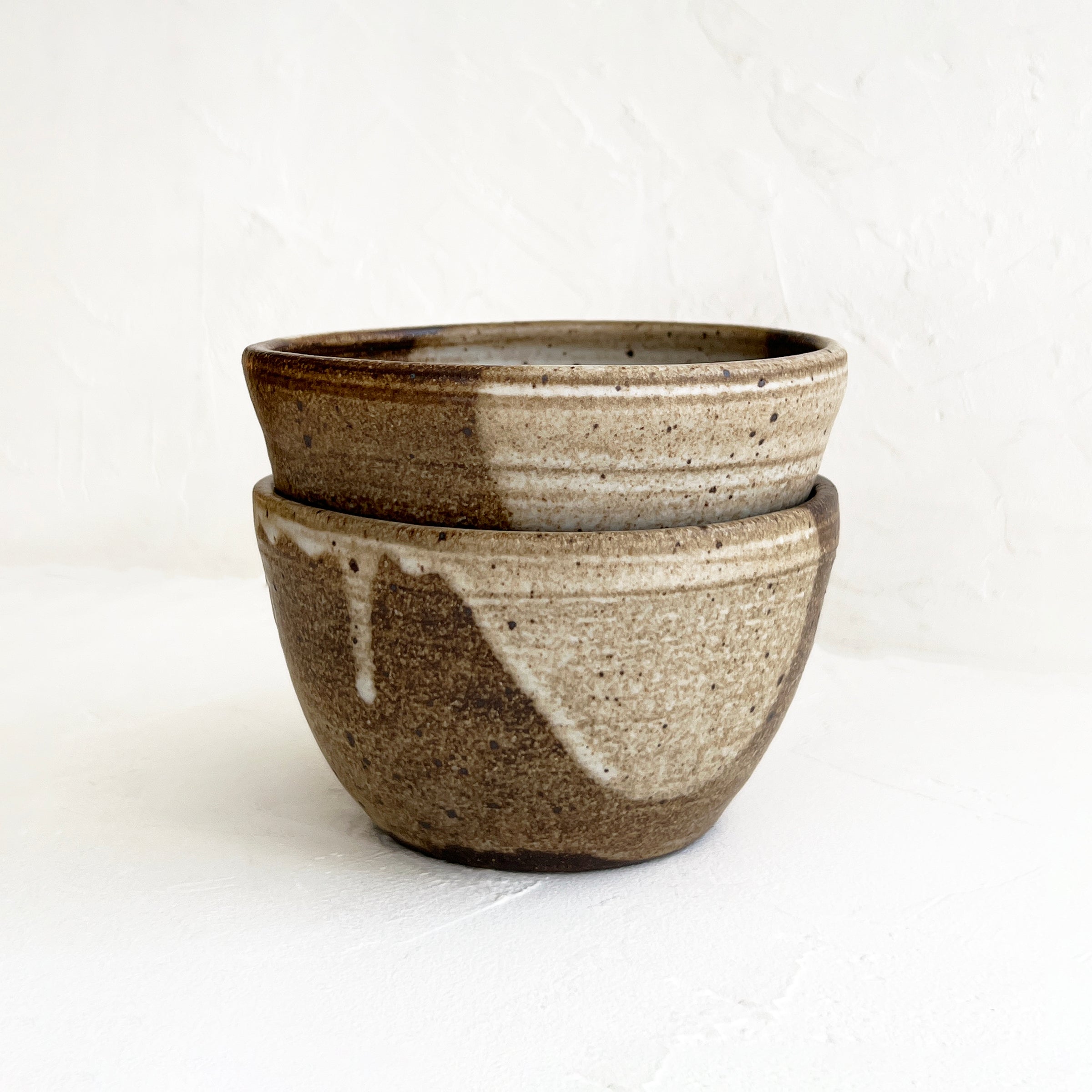 Speckled Bowl in Brown & Cream