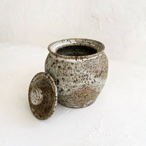 Colletti Lidded Vessel In Speckle