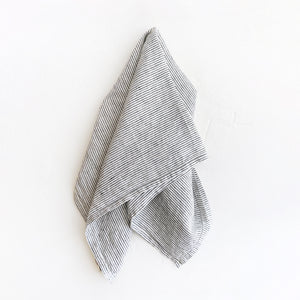 Linen Kitchen Towel in Pinstripe