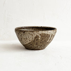 Mitsuko Speckled Bowl in Cream & Olive