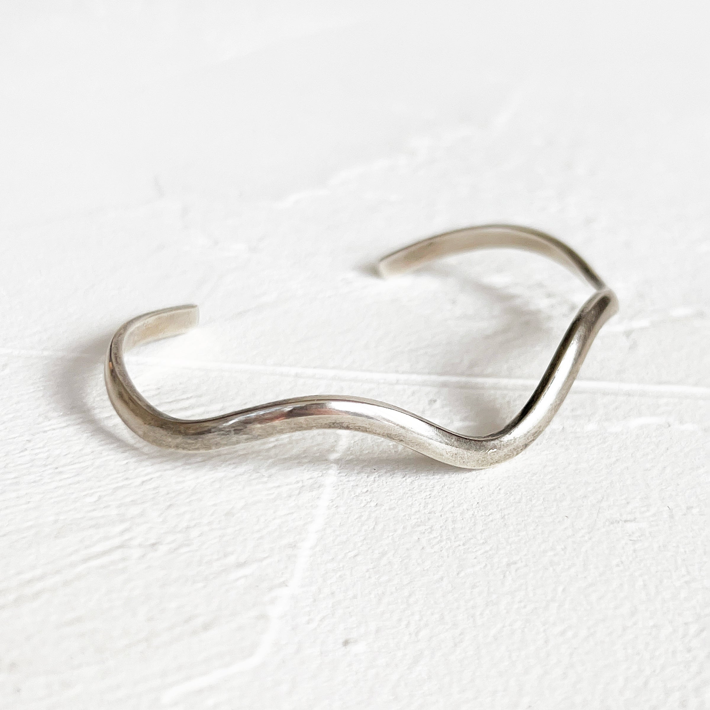 Sterling Wave Cuff