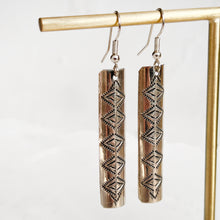 Load image into Gallery viewer, Sterling Etched Earrings