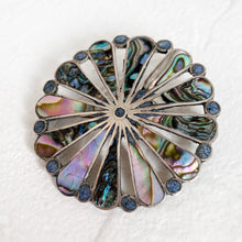 Load image into Gallery viewer, Abalone &amp; Sterling Brooch