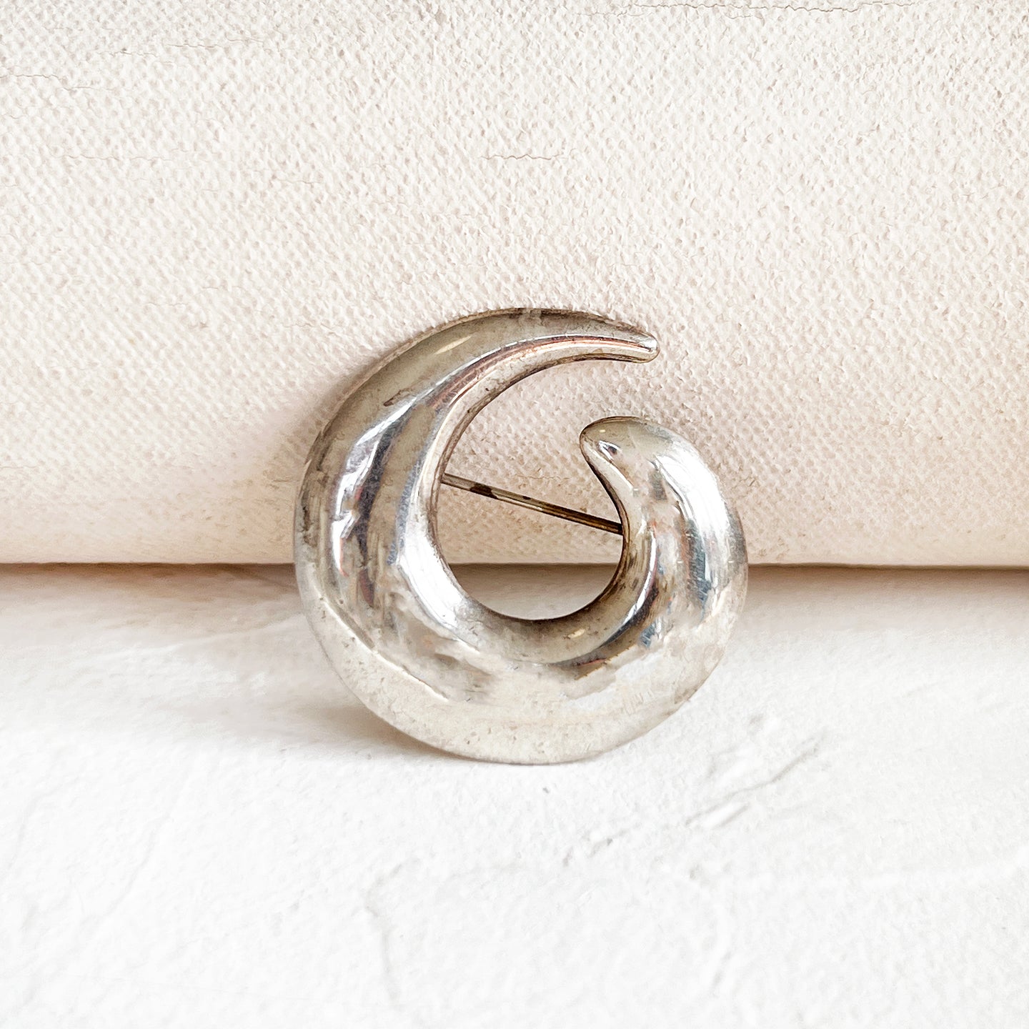 Sterling Vortex Brooch