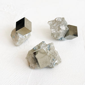 Cubic Pyrite on Matrix