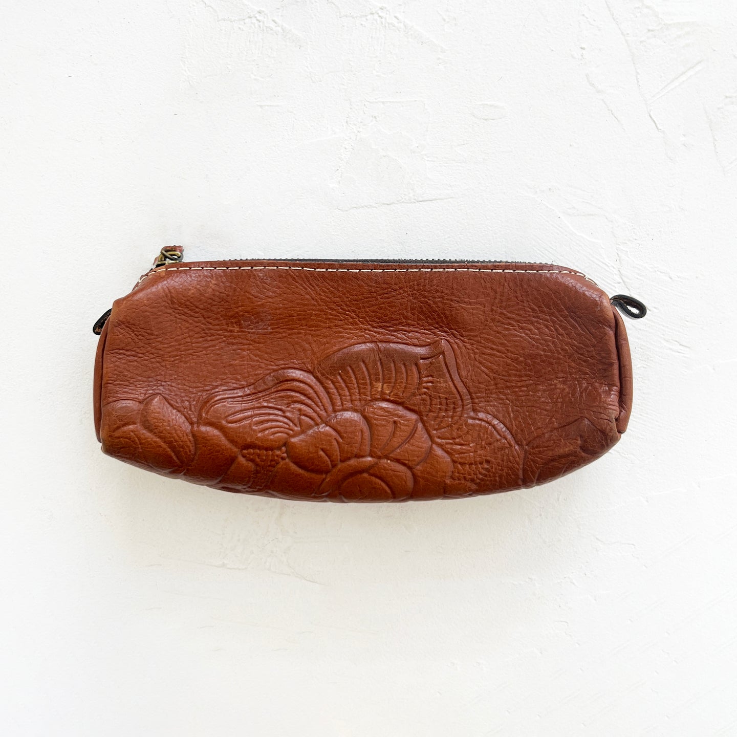 Embossed Leather Pouch