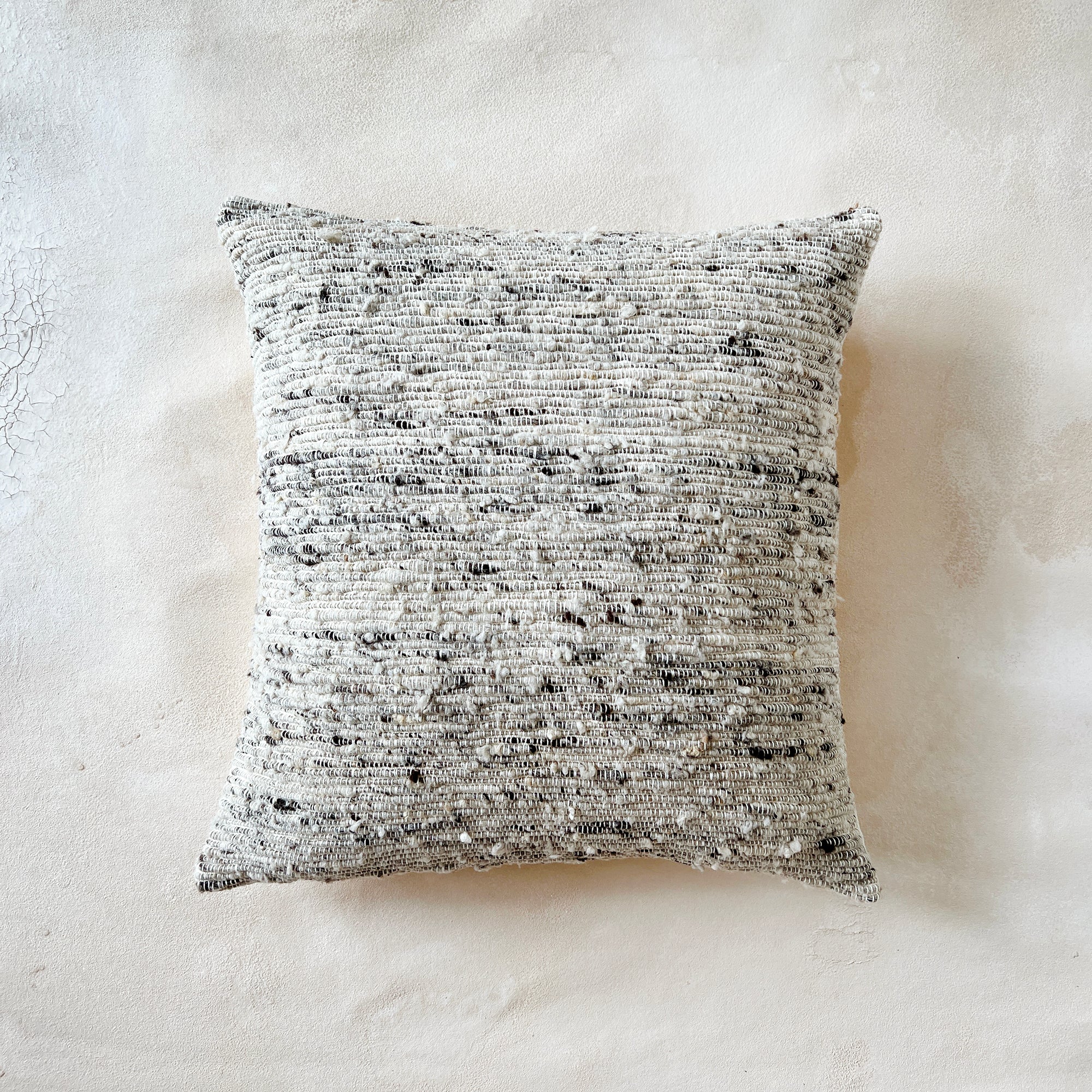 Azulina Home - Chunky Grey Wool Pillow