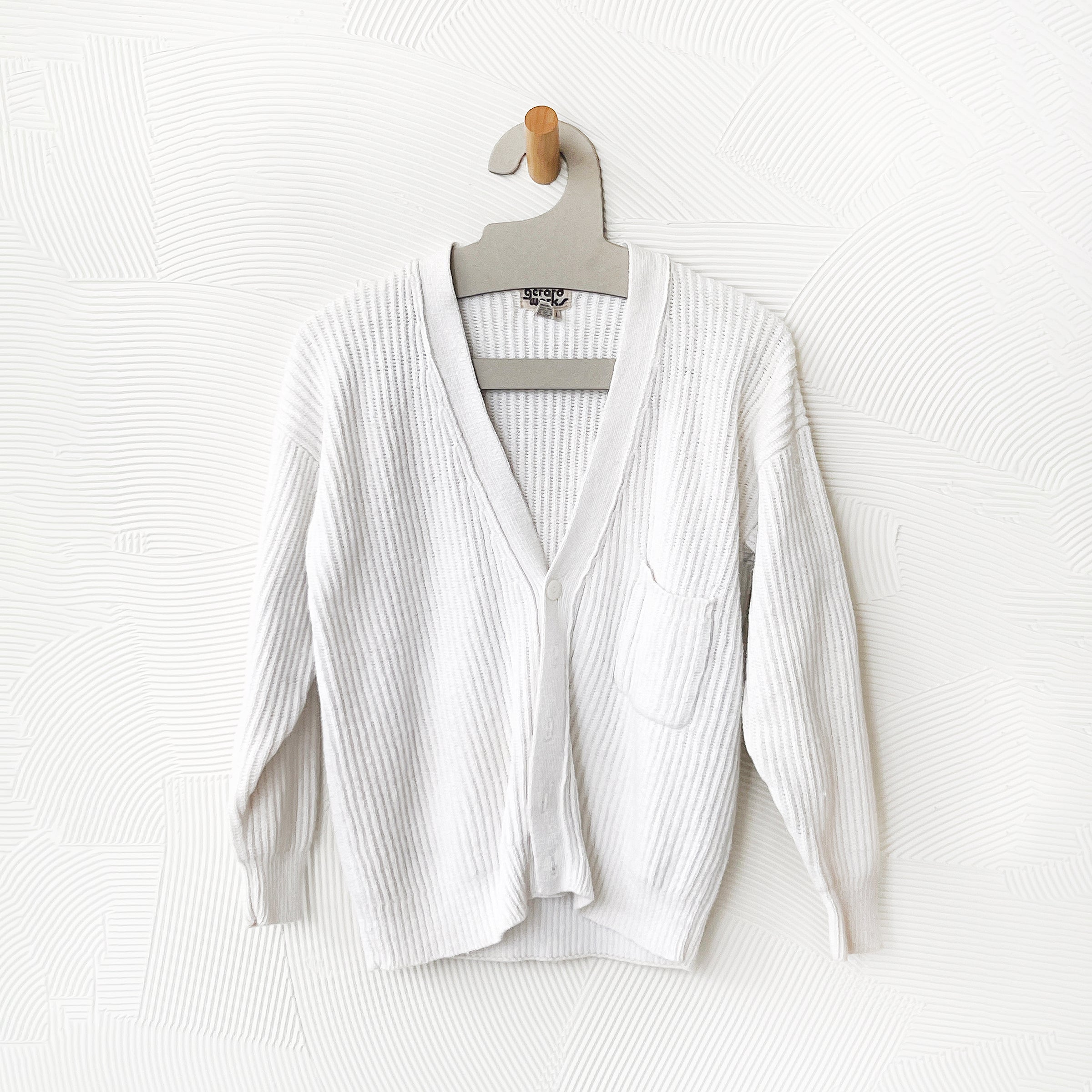 White Cotton Cardigan