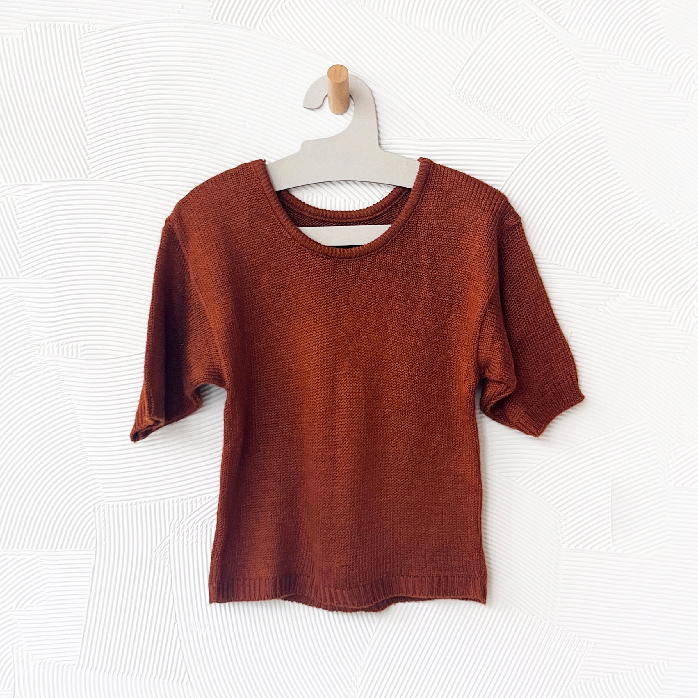 80's Caramel Knit Sweater