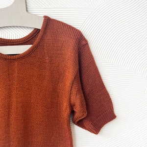 80's Caramel Knit Sweater