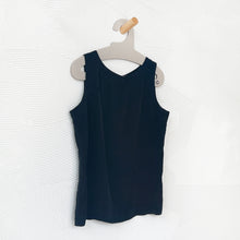 Load image into Gallery viewer, Vintage Black Silk Tank