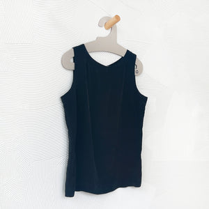 Vintage Black Silk Tank