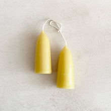 Load image into Gallery viewer, Beeswax Stubby Candles in Goldenrod