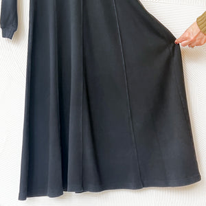 Vintage Black Cotton Dress