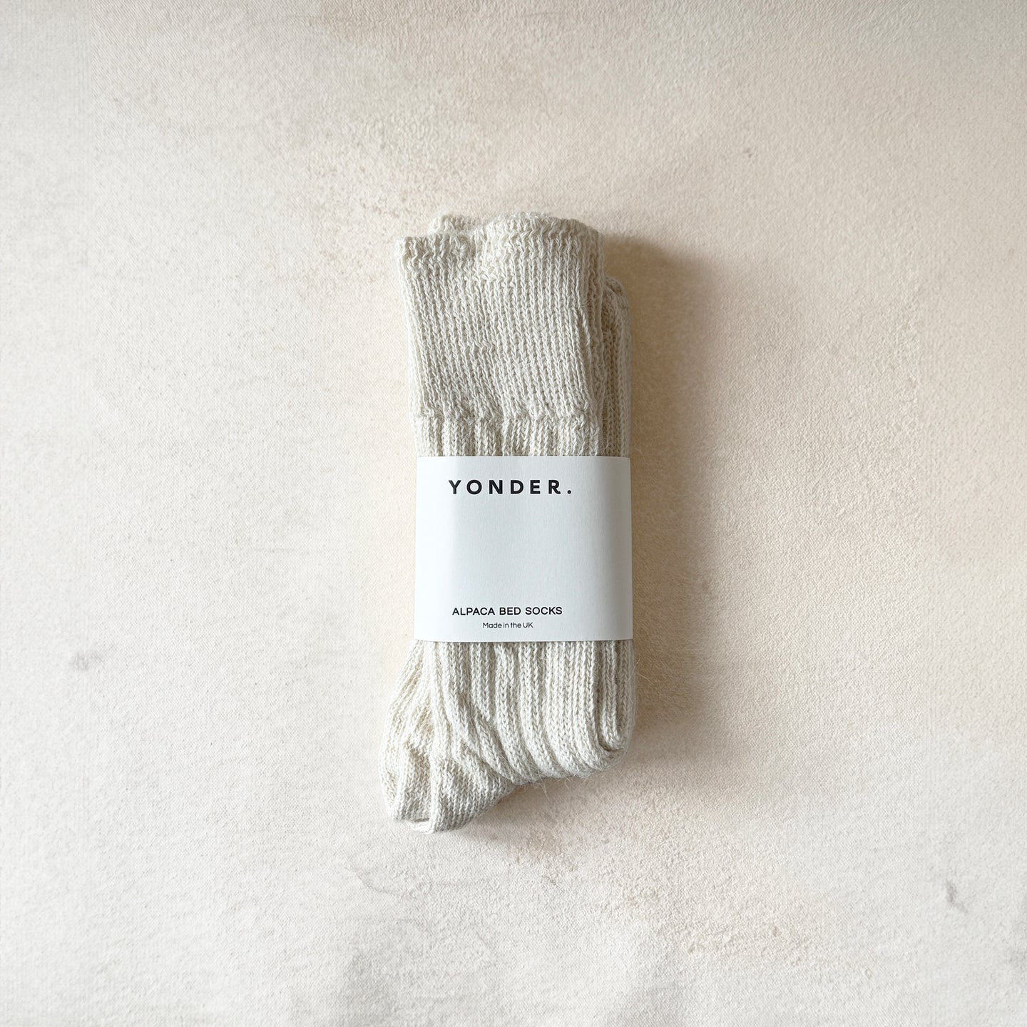 Alpaca Bed Socks in Cream