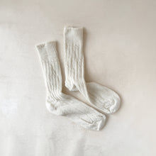 Load image into Gallery viewer, Alpaca Bed Socks in Cream