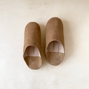 Suede Babouche Slippers