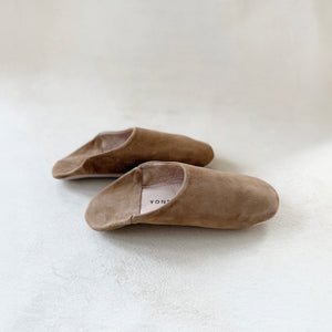 Suede Babouche Slippers