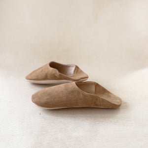 Suede Babouche Slippers