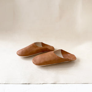 Leather Babouche Slippers