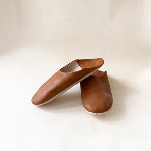 Leather Babouche Slippers