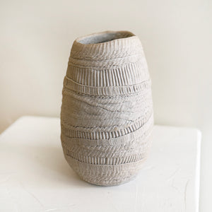 Coiled Vase in Stone