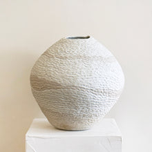 Load image into Gallery viewer, Large Coiled Vase in Cream and Brown