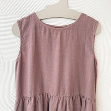 Load image into Gallery viewer, Maya Linen Smock Dress in Faded Rose