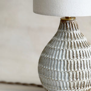 Carved Lamp in Shell