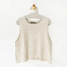 Load image into Gallery viewer, Alpaca and Cotton Vest in Stone White