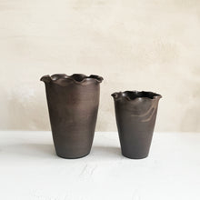 Load image into Gallery viewer, Ruffle Vase in Peat