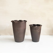 Load image into Gallery viewer, Ruffle Vase in Peat