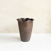 Load image into Gallery viewer, Ruffle Vase in Peat