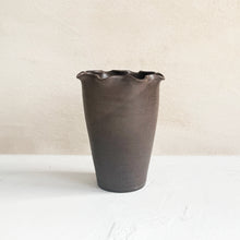 Load image into Gallery viewer, Ruffle Vase in Peat