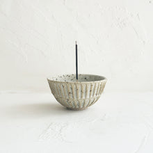 Load image into Gallery viewer, Medium Carved Incense Bowl in Granite