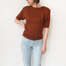 Load image into Gallery viewer, 80&#39;s Rust Knit Sweater