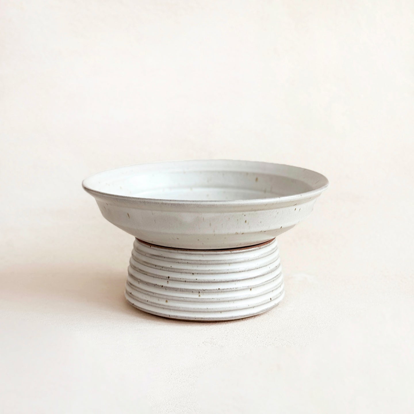 Pedestal Bowl in White