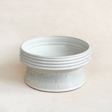 Load image into Gallery viewer, Tall White Pedestal Bowl