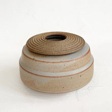 Load image into Gallery viewer, Lidded Vessel in Dark Cream