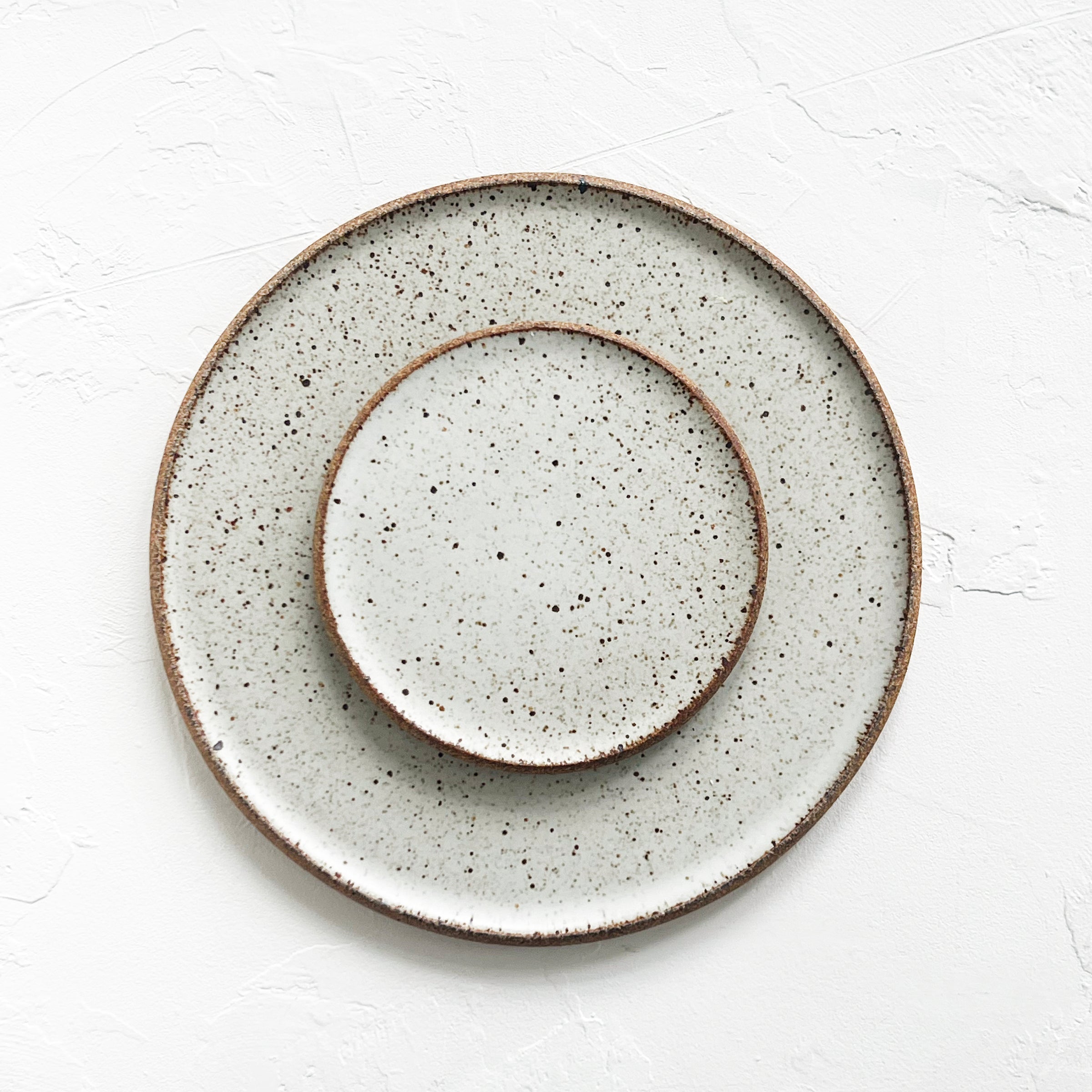 Speckled Stoneware Serving Plate