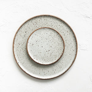 Speckled Stoneware Serving Plate