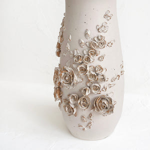 Floral Vase in White