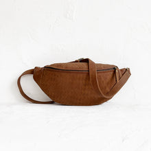 Load image into Gallery viewer, Atlas Woven Leather Bag in Saddle