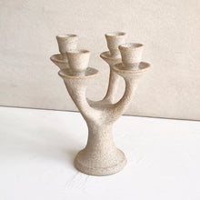 Load image into Gallery viewer, Stoneware Candleabra