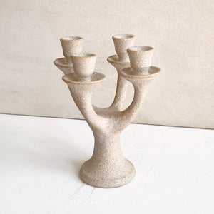 Stoneware Candleabra