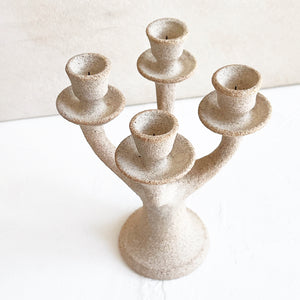 Stoneware Candleabra